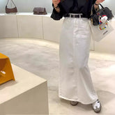 Vintage High Waist Maxi Skirt