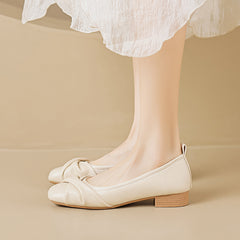 Chunky Heel Shallow Shoes