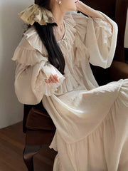 Vintage Ruffled Fairy Maxi Dress