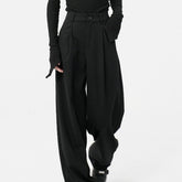 Basic Baggy Wide Leg Dress Pants