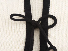 Old Money Lace-up Cardigan