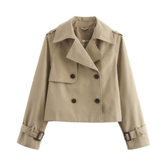 Double Breasted Versatile Short Trench Coat