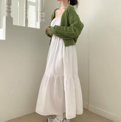 Korean Chic Summer Niche Temperament Chiffon Sling Dress