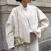 Vintage Solid Color Wool Jacket