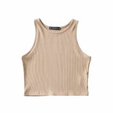 Vintage Solid Color Jersey Tank Top