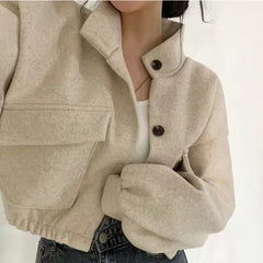 Vintage Oversized Button Jacket