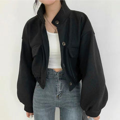 Vintage Oversized Button Jacket