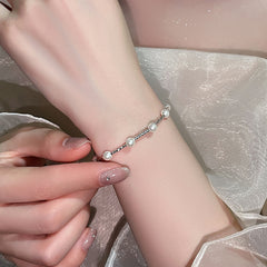 Silver Pearl Bracelet