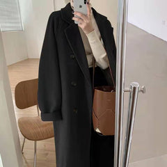 Double Breasted Wool Mid Length Coat