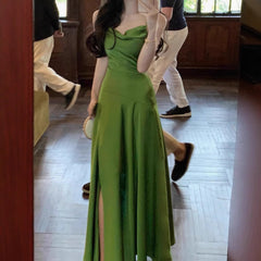 Satin Sling Maxi Dress