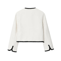 Versatile Fringed Fleece Lined Blazer