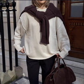 Vintage Round Neck Loose Sweater