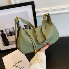 Solid Color Casual Shoulder Bag