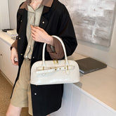 Solid Color Large Capacity Belt Chain Crossbody Bag