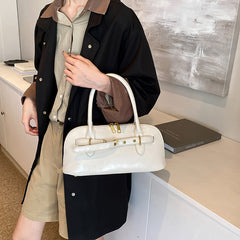 Solid Color Large Capacity Belt Chain Crossbody Bag