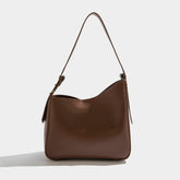 Solid Color Pu Leather Shoulder Bag