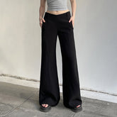 V-shaped-Waist-Wide-Leg-Casual-Pants