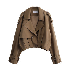 Brown jacket on a white background