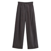 Vintage High Waist Pleated Suit Pants