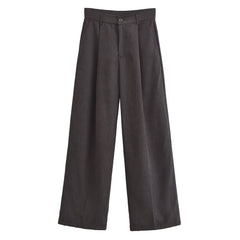 Vintage High Waist Pleated Suit Pants