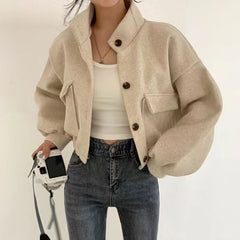 Vintage Oversized Button Jacket