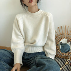 Vintage Round Neck Pullover Sweater