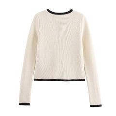 Old Money Lace-up Cardigan