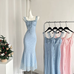 Chinese Style Mermaid Princess French Flying Sleeve Dress