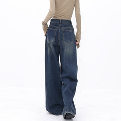 Vintage 90s Blue Wash Baggy Wide Leg Jeans
