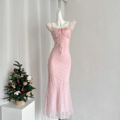 Chinese Style Mermaid Princess French Flying Sleeve Dress