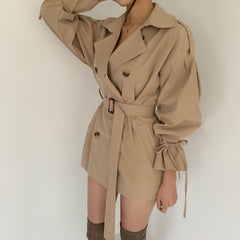 Vintage Windbreaker Loose Trench Coat