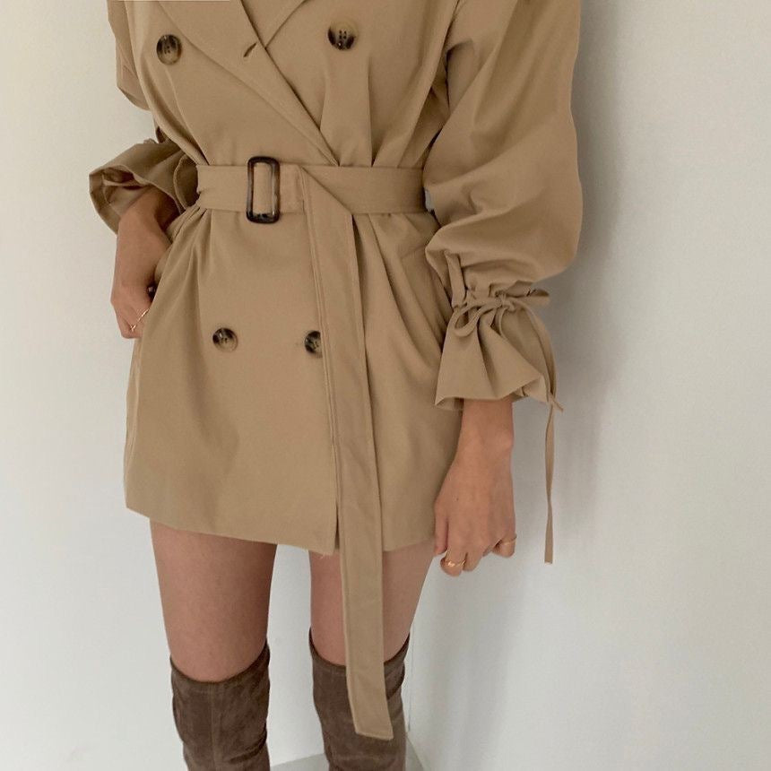 Vintage Windbreaker Loose Trench Coat