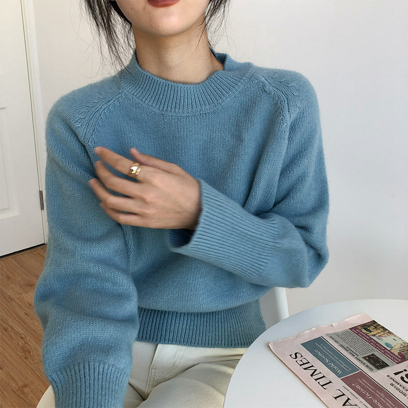 Vintage Round Neck Pullover Sweater