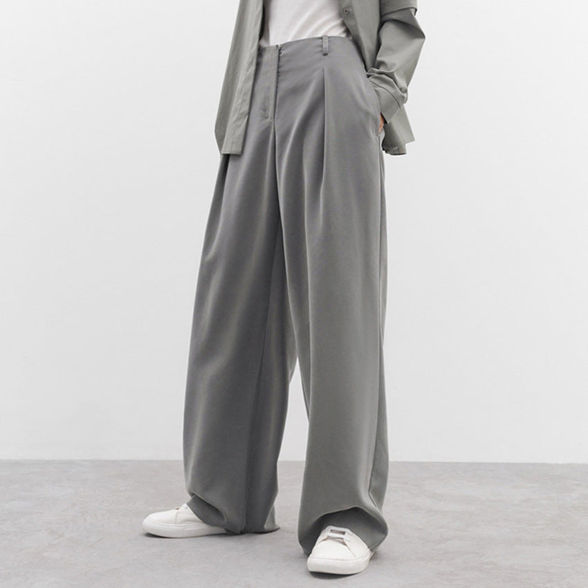 Basic Baggy Wide Leg Dress Pants