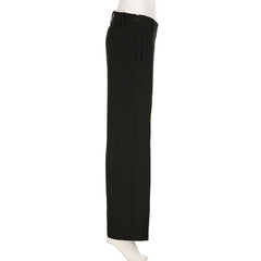 V-shaped Waist Wide Leg Casual Pants