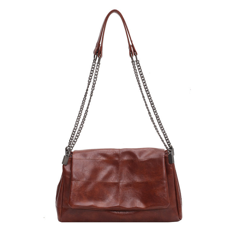 Large Capacity Chain Pu Leather Shoulder Bag