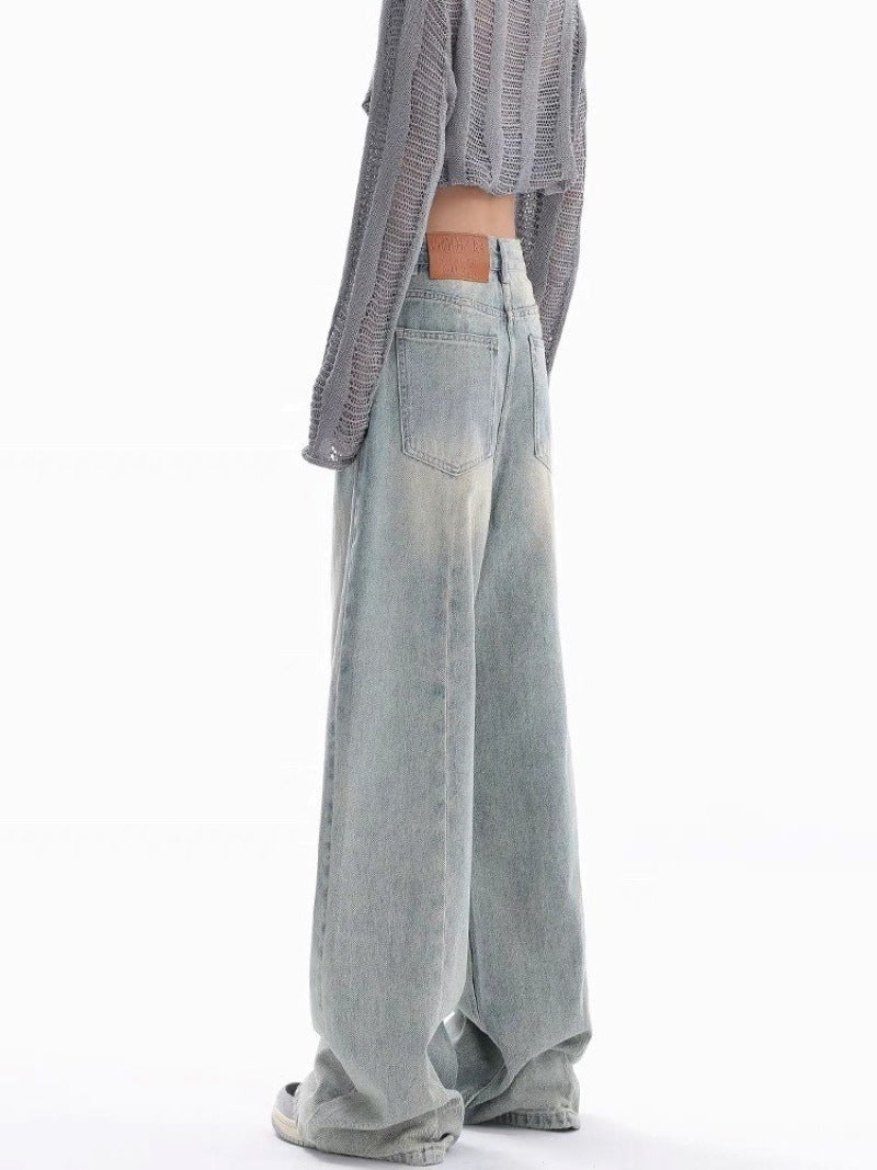 Vintage Light Wash Baggy Boyfriend Jeans