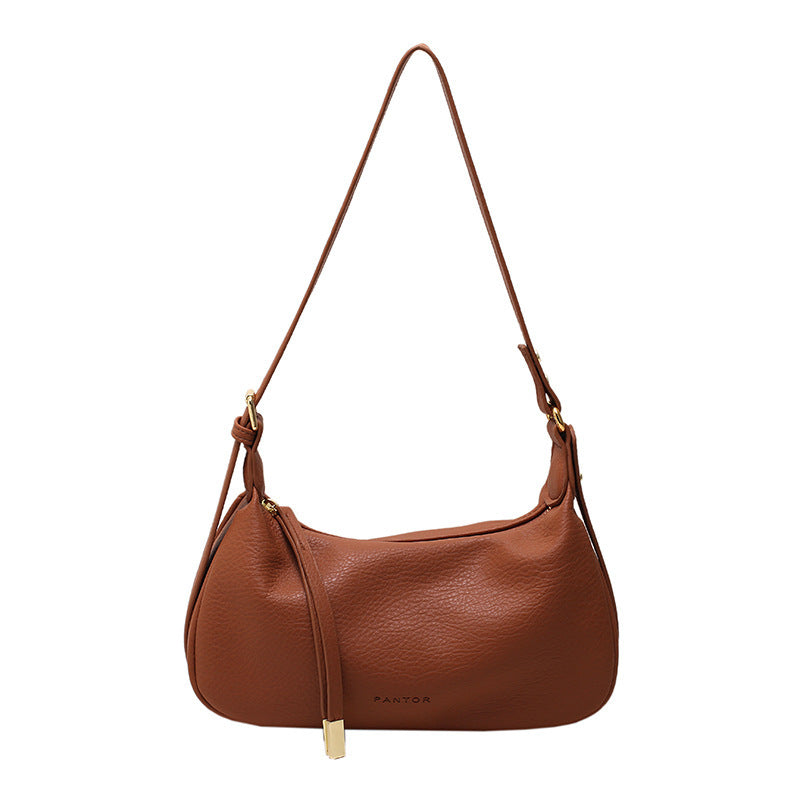 Solid Color Casual Shoulder Bag