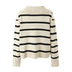 Old Money Striped Sweater