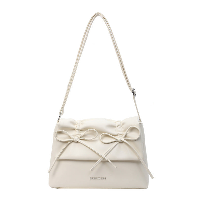 Aesthetic Bow Pu Leather Coquette Shoulder Bag