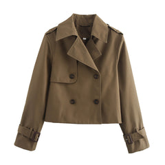 Double Breasted Versatile Short Trench Coat