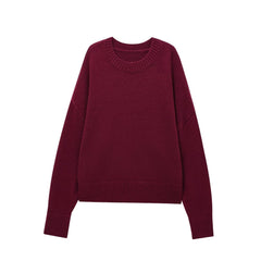 OOTD: Loose Coat + Round Neck Sweater + Wide Leg Jeans + Shoulder Bag