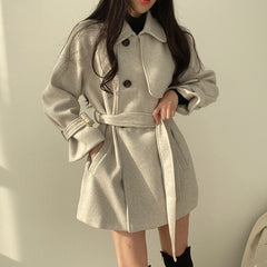 Vintage Double Breasted Mid length Coat