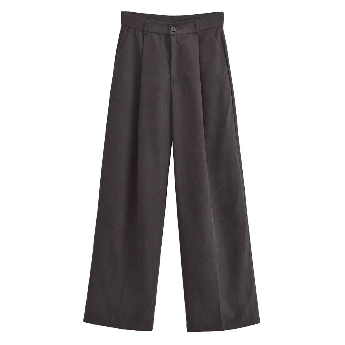 Vintage High Waist Pleated Suit Pants