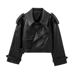 Vintage Motorcycle Pu Leather Jacket