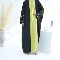 Embroidery Clover Abaya