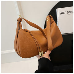 Solid Color Casual Shoulder Bag