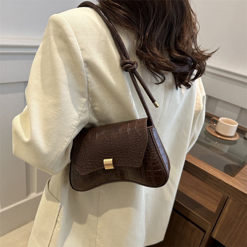 Solid Color Small Square Shoulder Bag