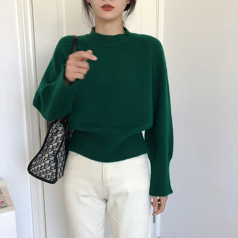 Vintage Round Neck Pullover Sweater