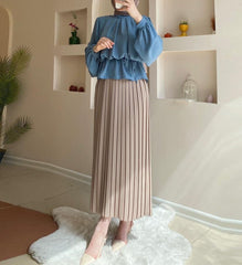 Pleated Skirt Hijab Suit